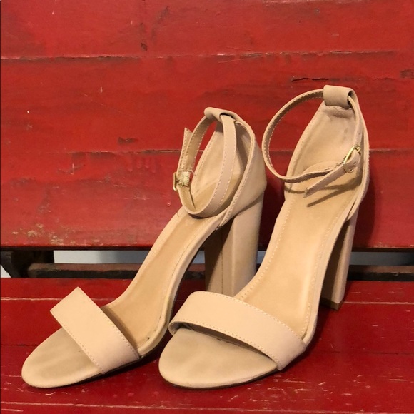 Charlotte Russe Shoes - Nude heels